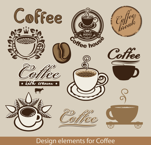500x482 Delicate Coffee Logos Vector Free Download
