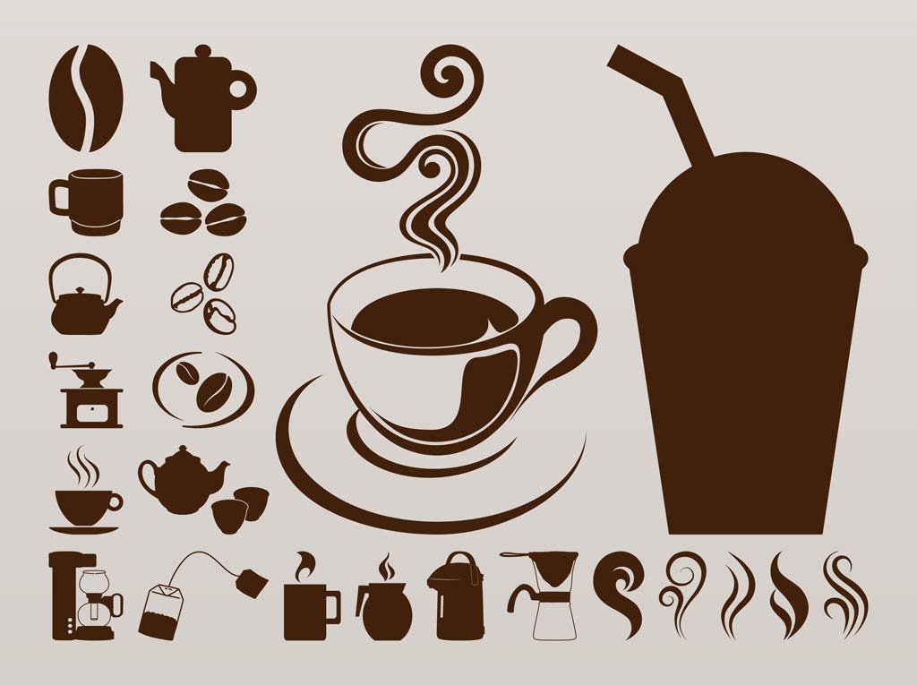 1024x765 Coffee Icons Graphics Vector Art Graphics