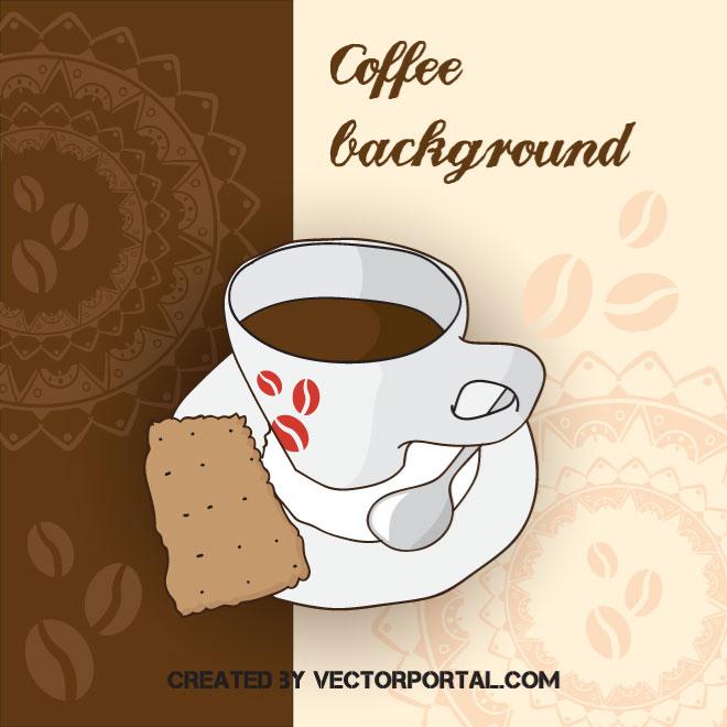 660x660 Coffee Vector Background