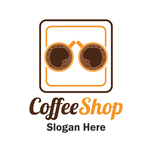 500x500 Cover Two Cups Of Coffee Vector Free Download
