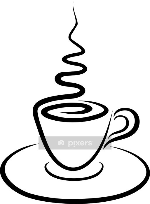 514x700 Caffe In Tazzina Astratto Abstract Cup Of Coffee Vector Wall Decal