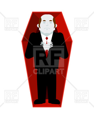 318x400 Dead Man In Coffin Vector Image Of People Popaukropa