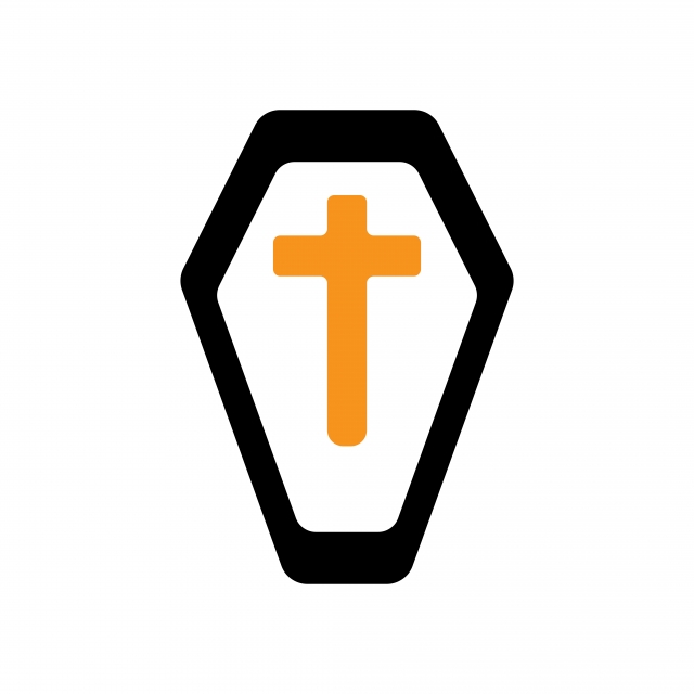 640x640 Coffin Vector Illustration, Black, Icon, Isolated Png And Vector