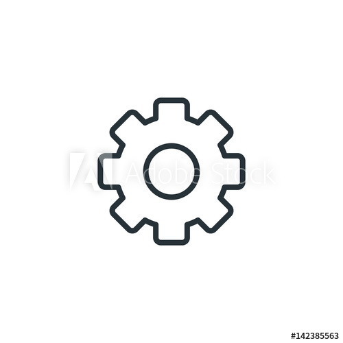 500x500 Cog Vector Icon