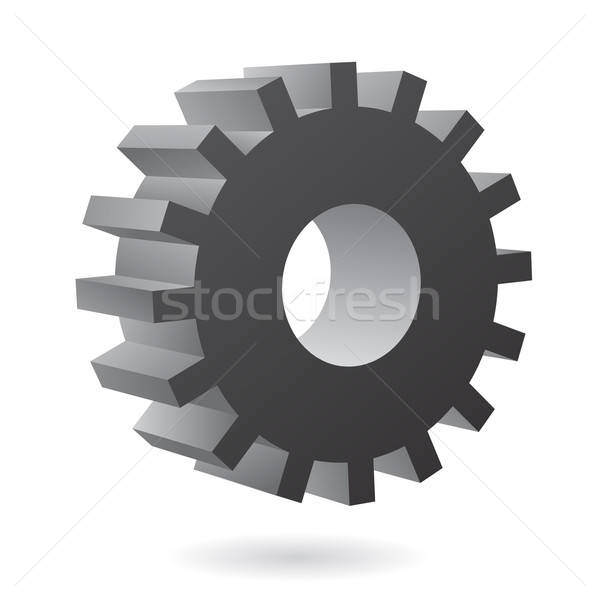 600x600 Black Cog Vector Illustration Cihan Demirok
