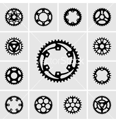 380x400 Bicycle Cog Vector