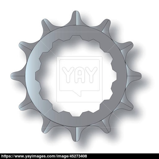 512x512 Bicycle Rear Cog Vector
