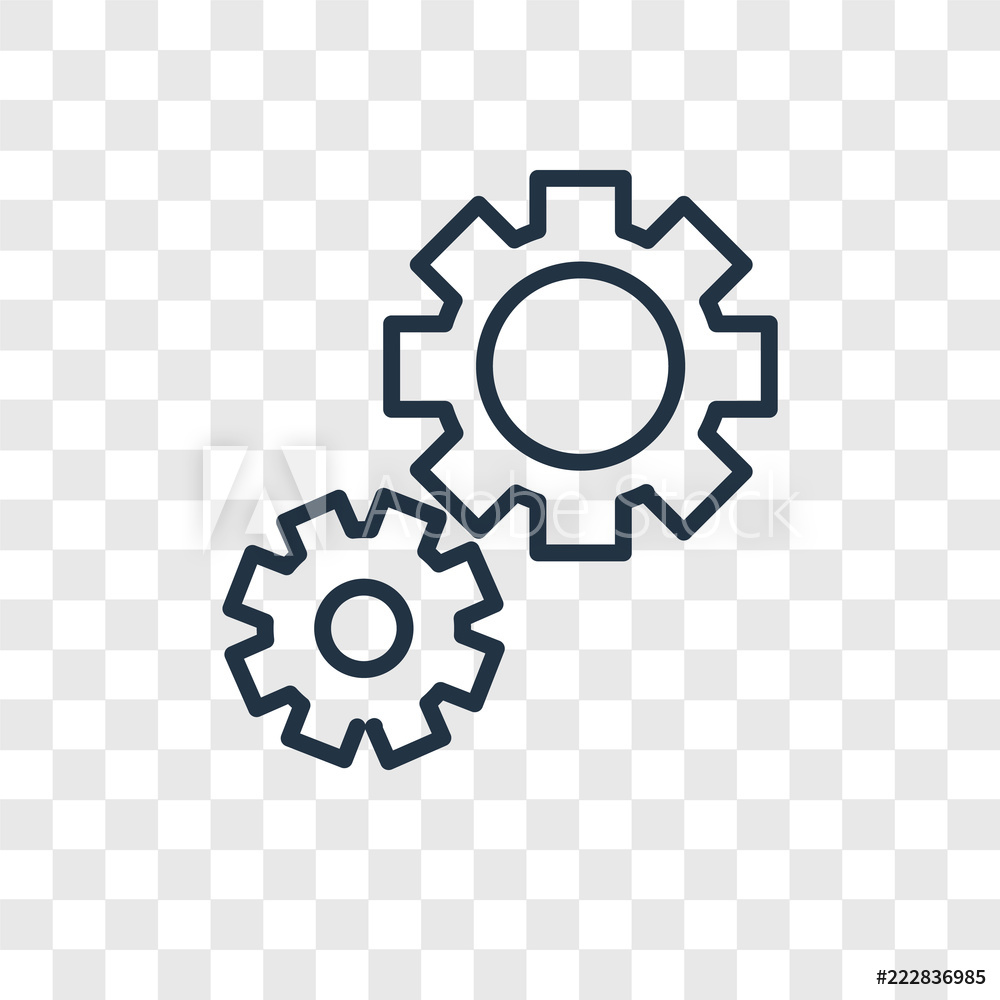 Photo Art Print Cogwheel Vector Icon Isolated On Transparent 1000x1000 Photo Art Print Cogwheel Vector Icon Isolated On Transparent