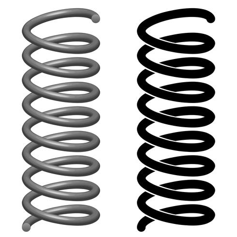 Coil Spring Vector at Vectorified.com | Collection of Coil Spring ...