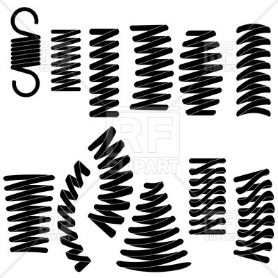 400x400 Springs Silhouettes Vector Image Of Silhouettes, Outlines