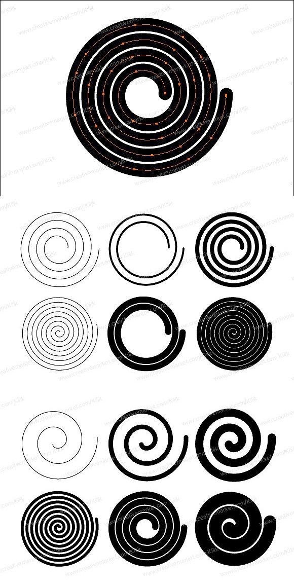 580x1158 Perfect Vector Spiral, Coil, Spring Best Objects