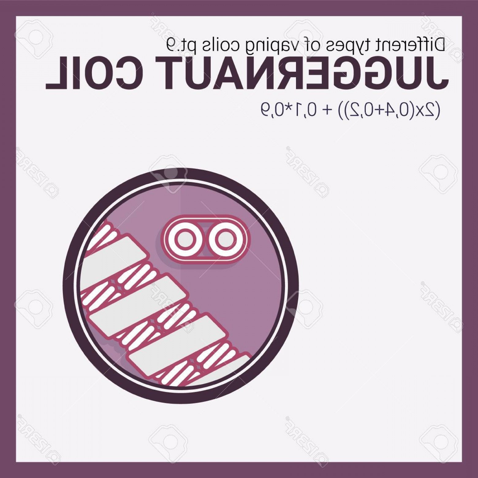 1560x1560 Photostock Vector Vector Illustration Vaping Coil Part Of Big Set