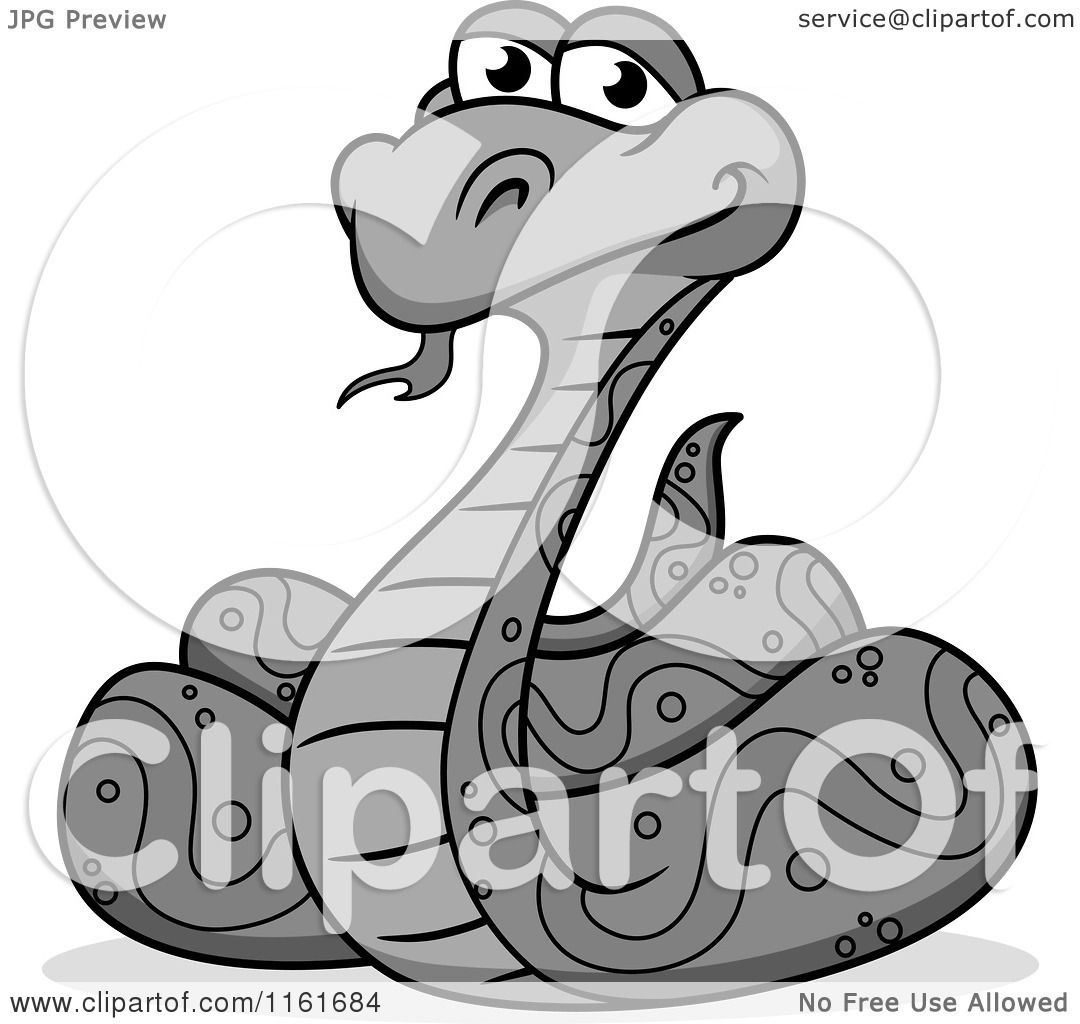 Coiled Snake Vector