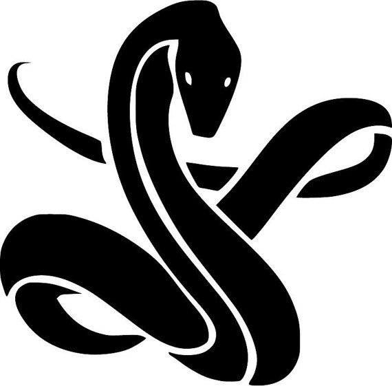 570x561 Coiled Snake Die Cut Decal Car Window Wall Bumper Phone Laptop