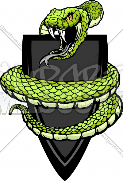 401x590 Viper Or Coiled Snake Body Vector Clipart Image