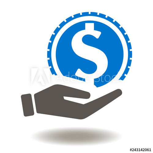 Hand Dollar Con Vector Give Money Cash Logo Economy 500x500 Hand Dollar Con Vector Give Money Cash Logo Economy