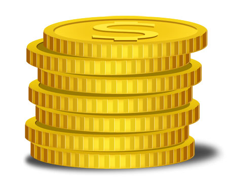 Free Vector Gold Coins Images 450x374 Free Vector Gold Coins Images
