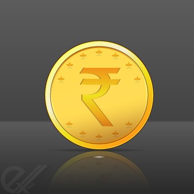 Free Gold Coin Vector With Indian Rupee Symbol Files, Vectors 400x400 Free Gold Coin Vector With Indian Rupee Symbol Files, Vectors