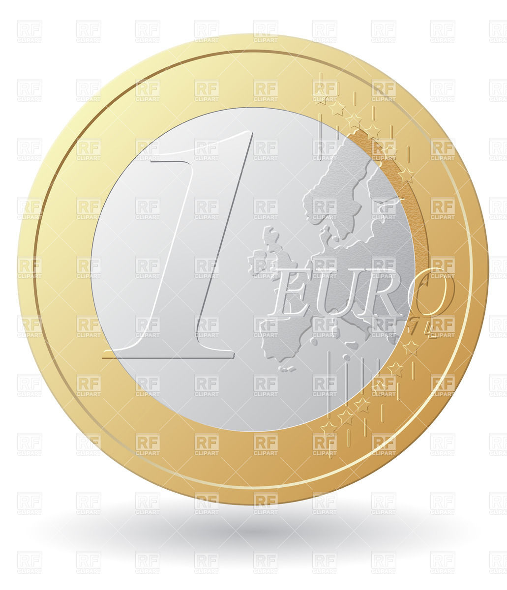 One Euro Coin Vector Image Of Business, Finance Konturvid 1031x1200 One Euro Coin Vector Image Of Business, Finance Konturvid