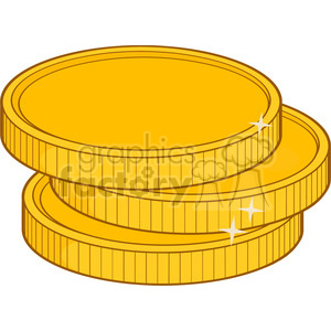 Royalty Free Rf Clipart Illustration Golden Coins Vector 300x300 Royalty Free Rf Clipart Illustration Golden Coins Vector