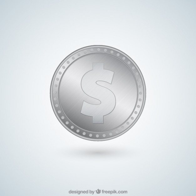 Dollar Silver Coin Vector Free Download 626x626 Dollar Silver Coin Vector Free Download