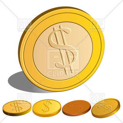 Dollar`s Coins Vector Image Of Business, Finance 400x400 Dollar`s Coins Vector Image Of Business, Finance