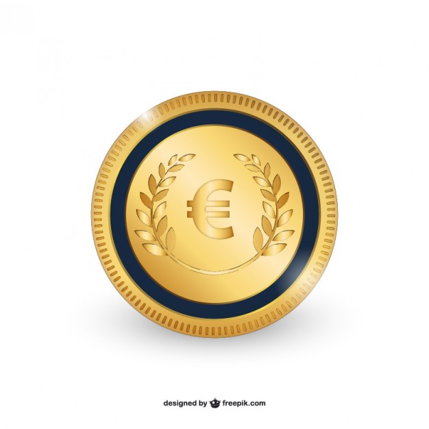 Euro Coin Vector Vector Free Download 626x626 Euro Coin Vector Vector Free Download
