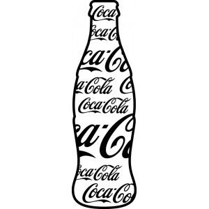 300x300 Collection Of 'coca Cola Bottle Silhouette' Download More Than