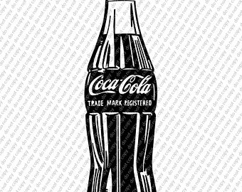 Coke Bottle Silhouette Vector at Vectorified.com | Collection of Coke ...