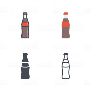 300x300 Soda Glass Coke Drink Icon Vector Colored Flat Line Gm Newwaysys