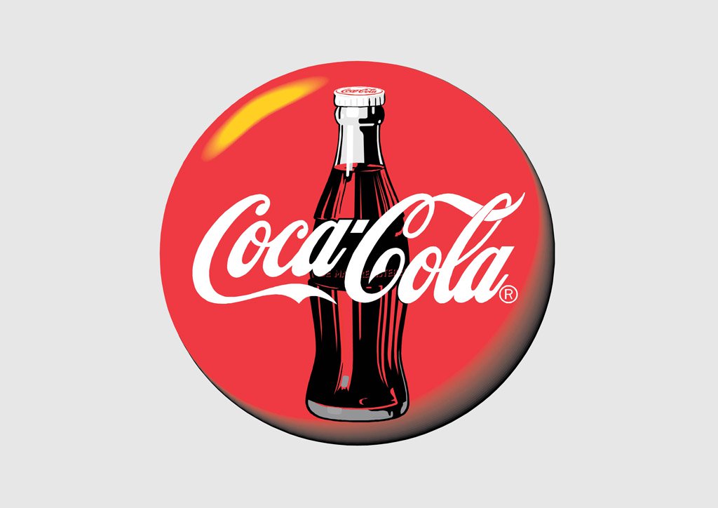 1024x724 Coca Cola Disc Logo Vector Art Graphics