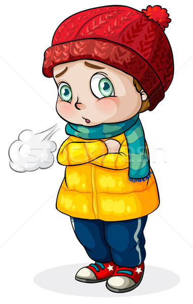380x600 A Caucasian Baby Feeling Cold Vector Illustration Daniel Cole