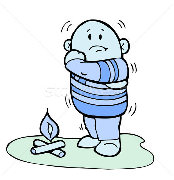 579x600 I Am Cold Vector Illustration John Takai