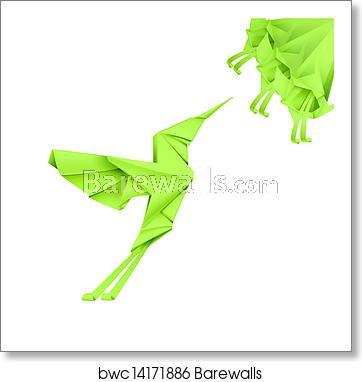 362x382 Paper Colibri, Vector, Art Print Barewalls Posters Prints