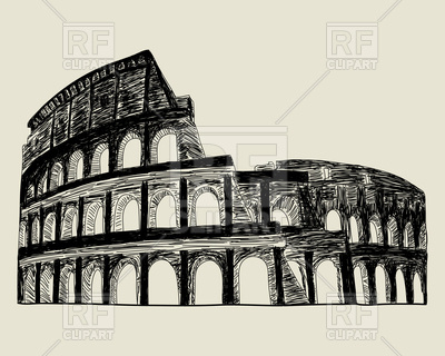 400x320 Roman Coliseum Vector Image Of Architecture, Buildings Angelp