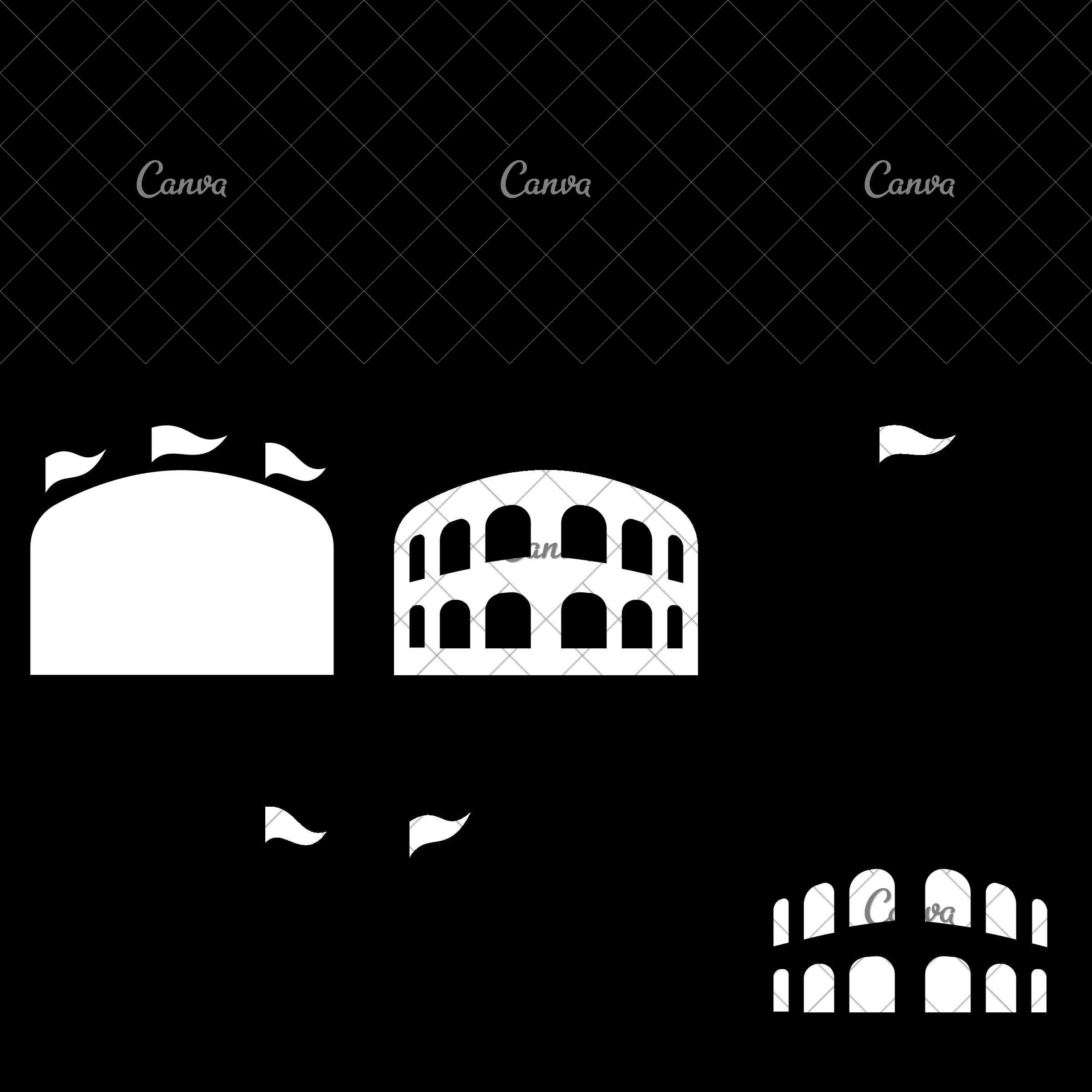 2400x2400 Sports Coliseum Vector Icon Illustration