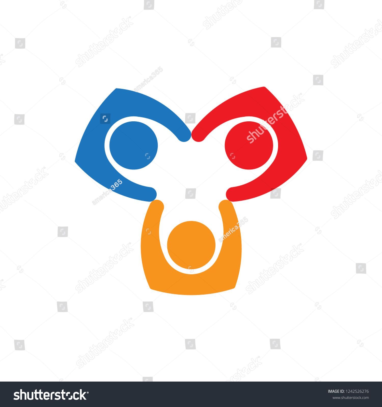 Teamwork People Collaboration Vector Logo Design 1500x1600 Teamwork People Collaboration Vector Logo Design
