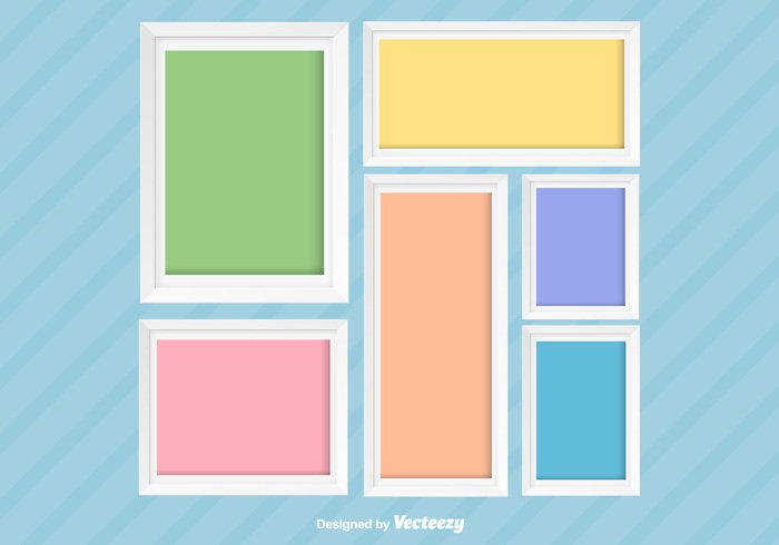 700x490 Photo Collage Vector Background