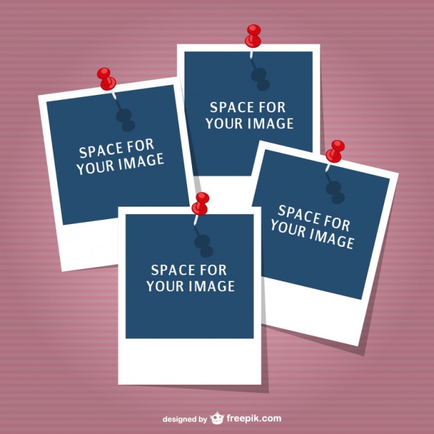 626x626 Polaroid Pictures Collage Free Vector