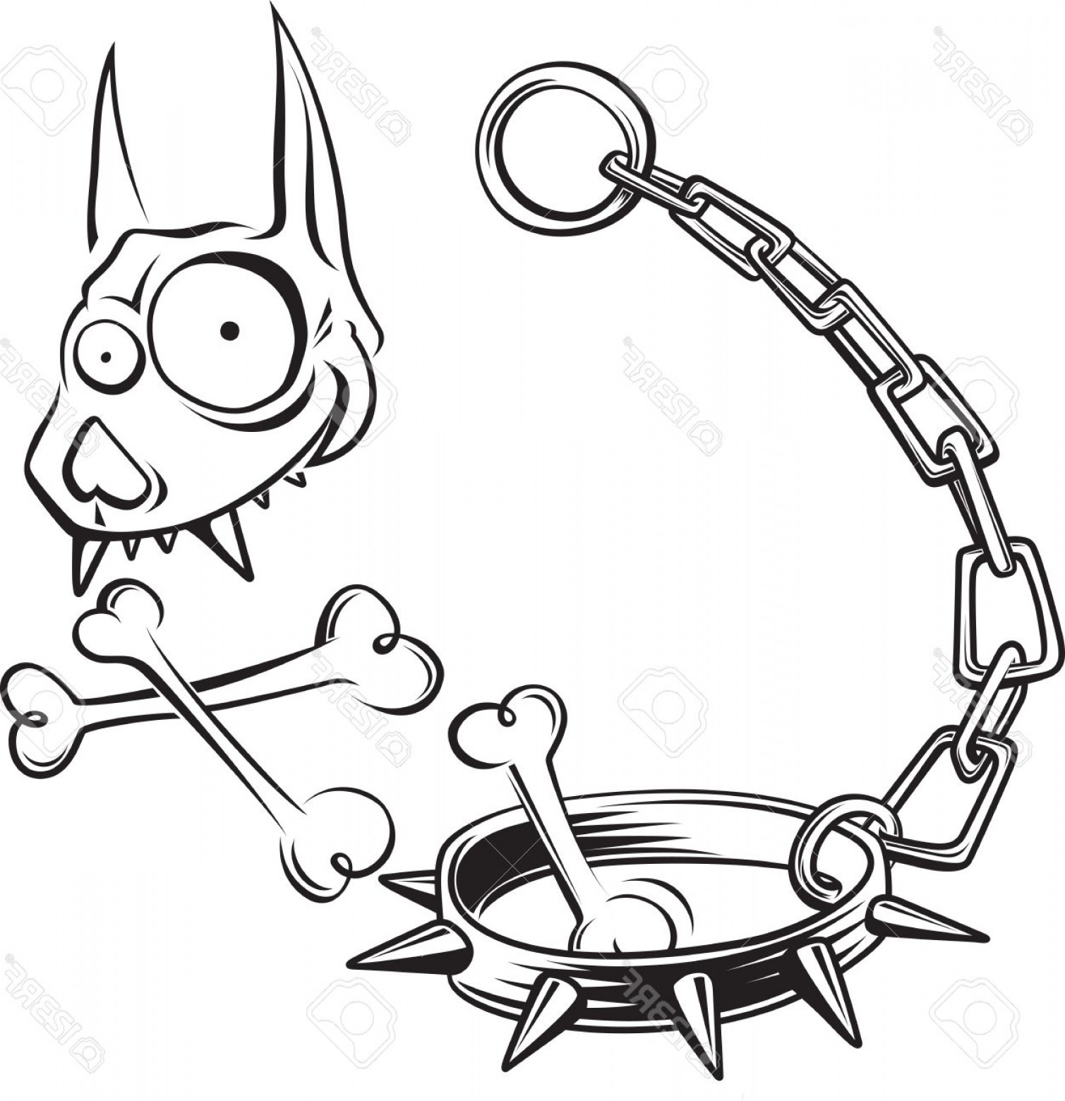 1509x1560 Photostock Vector Illustration Of Cartoon Funny Dog Skull