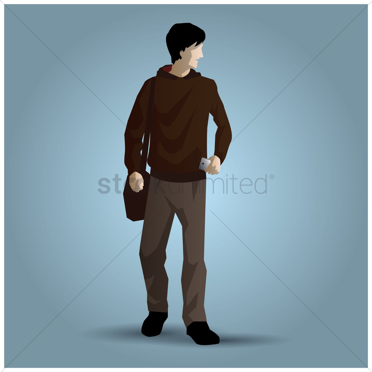 1300x1300 College Student Vector Image