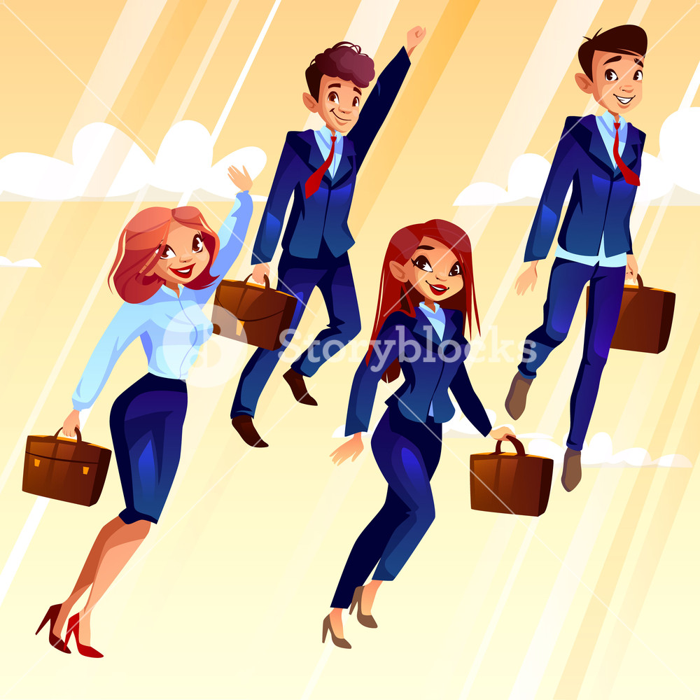 1000x1000 College Students Vector Illustration University Boys And Girls