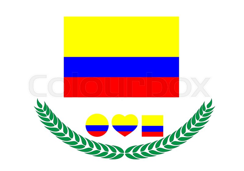 800x560 Colombia Flag Vector Illustration Stock Vector Colourbox