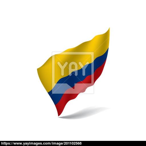 512x512 Colombia Flag, Vector Illustration Vector