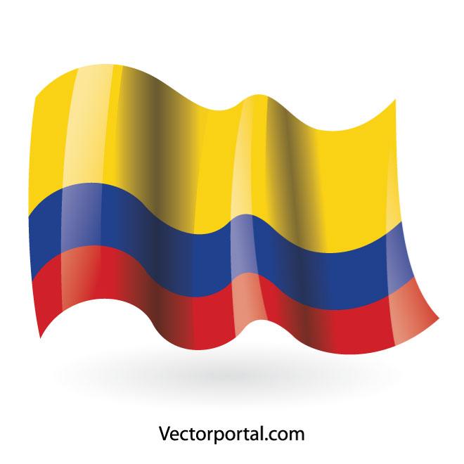 660x660 Colombian Flag Vector Image