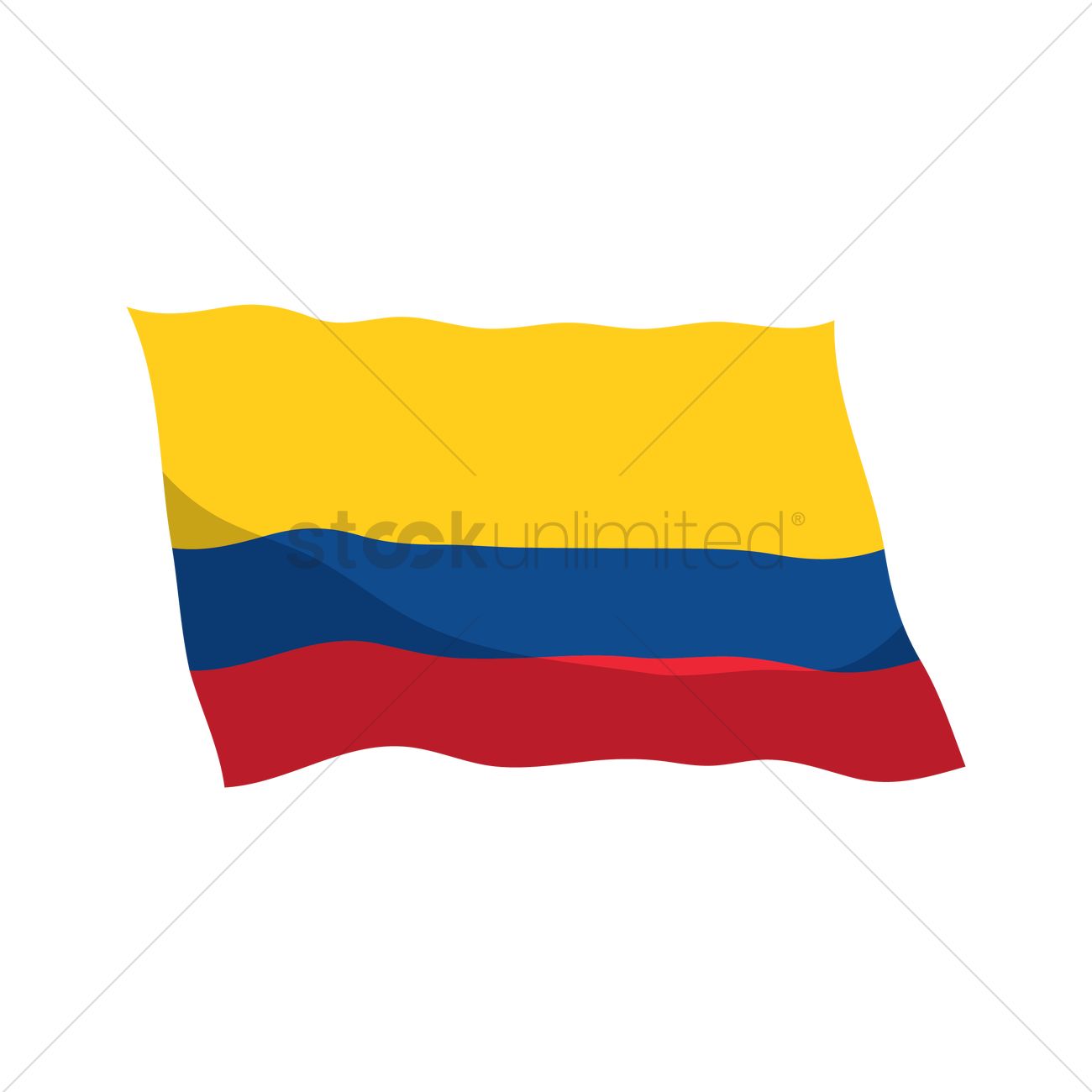 1300x1300 Free Colombia Flag Vector Image