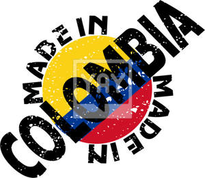 300x260 Vector Label Made In Colombia Vector
