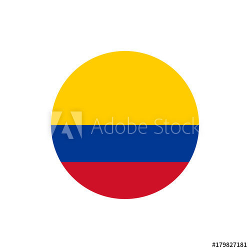 500x500 Colombia Flag, Official Colors And Proportion Correctly National
