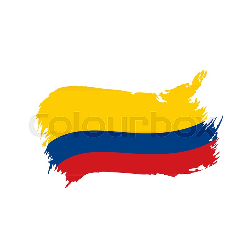 800x800 Colombia Flag, Vector Illustration On Stock Vector Colourbox