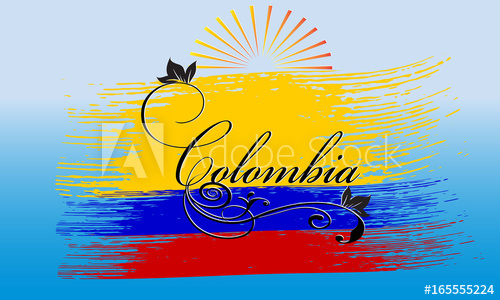 500x300 Colombia Calligraphic Cursive Vintage Colombia Lettering